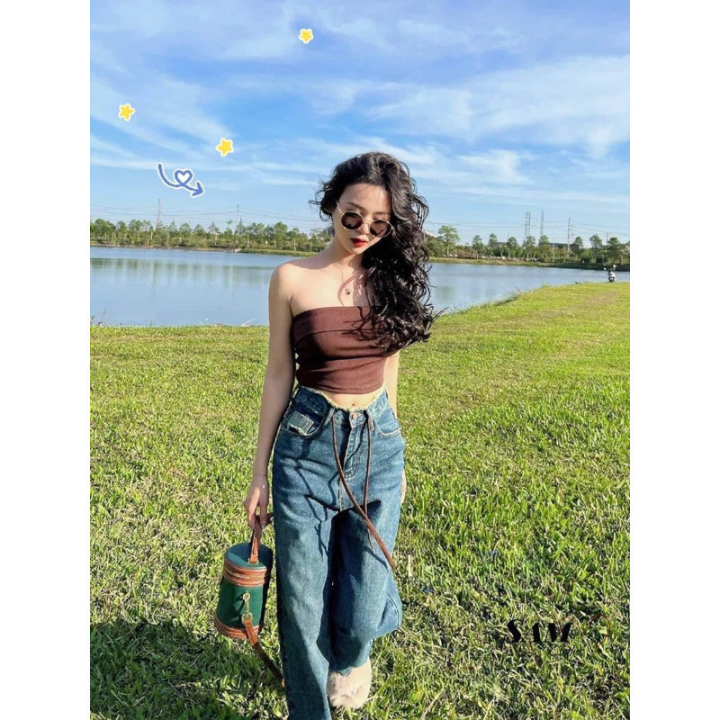 TH003- Áo ống- áo cúp ngực-áo quây dáng croptop thun tăm TL.Online Store ⭐️freeship
