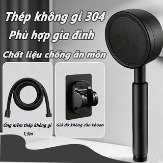 Đầu Sen Tăng áp Bằng Thép Không Gỉ 304, Vòi Sen Hoa Sen Tắm, Cầm Tay Gia Dụng, Chịu Nhiệt Cao, Phun Mạnh