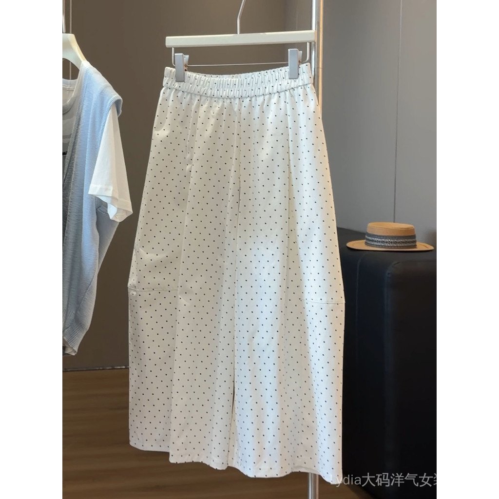 [Khuyến mãi 10%] Quần ống rộng chấm bi nữ phong cách Hàn Quốc, chất liệu thoải mái, phù hợp mặc hàng ngày