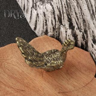 (TFT) 1 Chiếc Vintage Động Vật Tượng Nhỏ Đồng Thau Cổ Peaco Tượng Nhỏ Để Bàn Trang Trí Thu Nhỏ Trang Trí Nhà Phụ Kiện MỚI