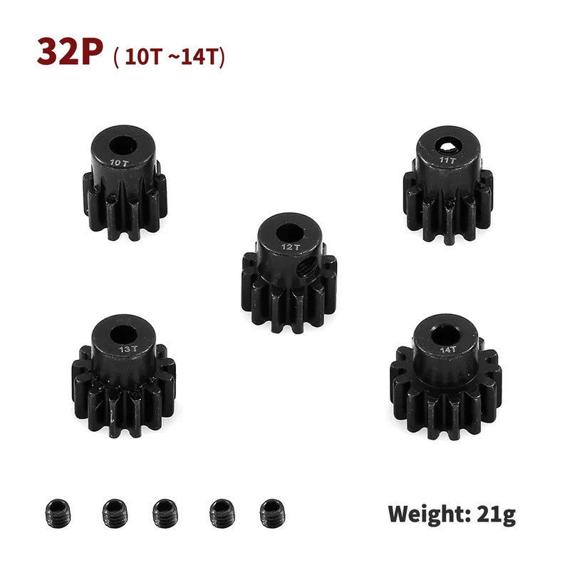 0.8 Mô-đun 3.175 Lỗ 32P 10T 11T 12T 13T 14T 15T 17T 18T 20T 22T 24T Bộ Combo Bánh Răng Động Cơ Bánh Răng Cho 1 / 10 Rc Phụ Kiện Động Cơ Ô Tô