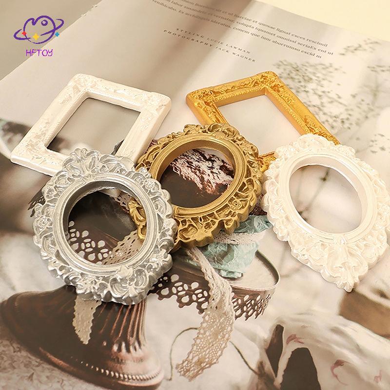 HFTOY 1: 12 Nhà búp bê Khung ảnh thu nhỏ Khung tranh sơn dầu Khung tranh tường Mô hình nhà Trang trí đồ chơi Phụ kiện nhà búp bê ~
