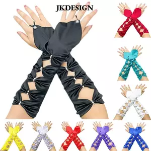 Găng tay cô dâu JKDESIGN Đám cưới Satin đàn hồi thanh lịch