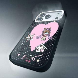 CASECASE X Ngôi Sao Kitty Ốp Lưng Máy Ảnh Trắng Vòng Phiên Bản Mờ Đen Cứng Hút Từ Tính Tác Động Dành Cho Apple IPhone 13 14 15 16 17 Pro Max Air Plus Có Hộp
