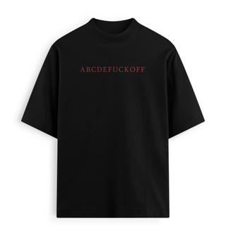 Áo Thun Local Brand FANTASTEE ABCDEFUCKOFF Cotton 100% 250gsm Form Oversize, Hoàn Thiện Cao Cấp