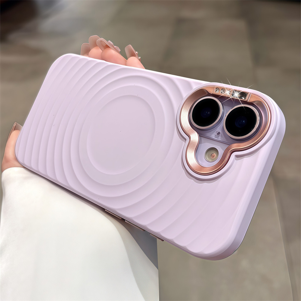 Ốp điện thoại từ tính màu kim cương lấp lánh cho IPhone 17 Pro Max 13 14 15 16 pro max Vỏ bảo vệ điện thoại màu chống rơi Vỏ silicon mềm Ốp lưng trong suốt