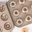 Khay Nướng 12 Bánh Donut Hoa UniBaker MB833, Tạo Hình Đẹp Rõ Nét, Chống Dính Siêu Tốt