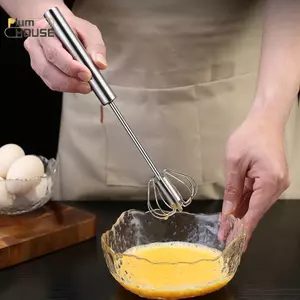 PlumHOUSE Nhà Bếp Thép Không Gỉ Đánh Tay Áp Lực Bán Tự Động Đánh Trứng Tự Động Trộn Kem Nhà Bếp Nướng Phụ Kiện VN