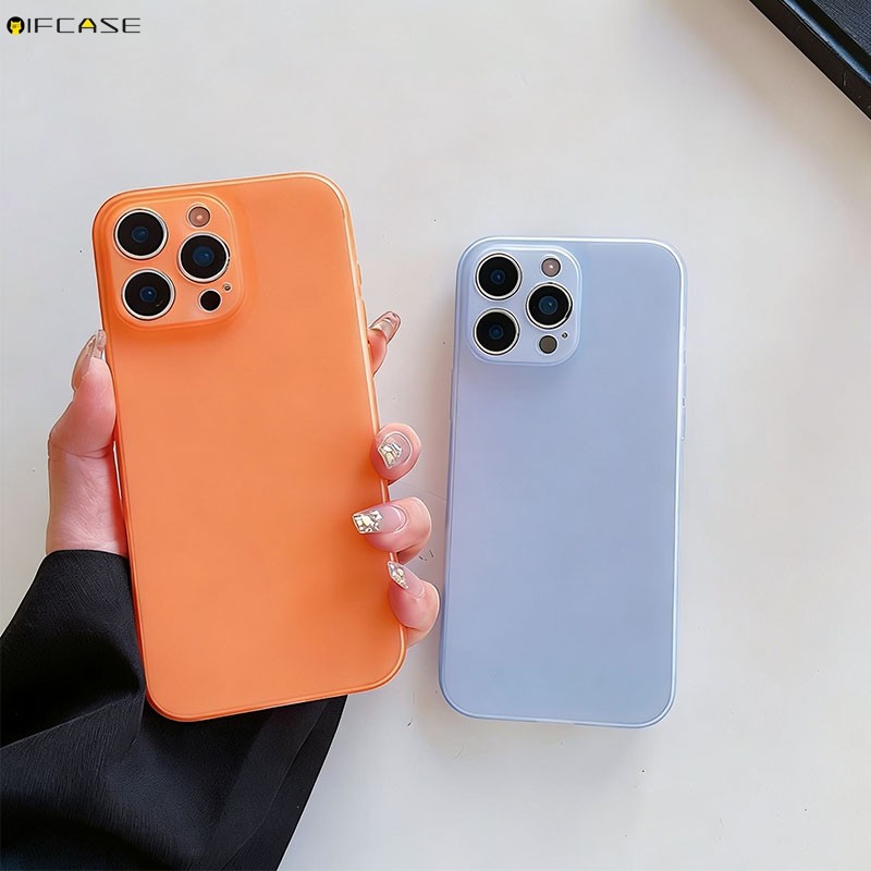Dành Cho Vivo Y75 Y72 Y58 Y56 Y55 Y55S Y51 Y51A V29 V29E V27 Pro Z9 Lite 5G 4G Vỏ Điện Thoại Mờ Cam Xanh Hồng Dễ Thương Đơn Giản Đen Mỏng Trong Suốt Vỏ Mềm
