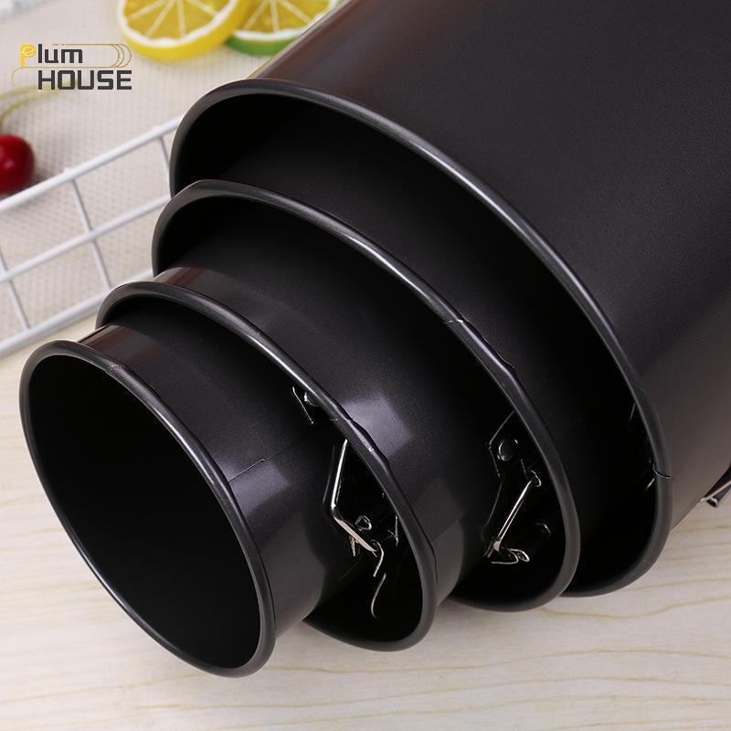 PlumHOUSE Có Thể Tháo Rời Đáy Phụ Kiện Nhà Bếp Thép Carbon Bánh Khuôn Bánh Tròn Chảo Vòng Máy Nướng Chống Dính Khuôn VN