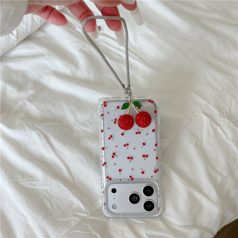 Ốp điện thoại xử lý IMD chất liệu TPU mờ cho iPhone 17 Pro max Cherry
