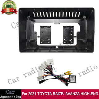 10.1 Inch Cao Cấp Cho 2021 + TOYOTA RAIZE / AVANZA Khung Đài Phát Thanh Ô Tô Android Stereo Khung Đầu Người Chơi Đơn Vị Fascia Dash Board Cover