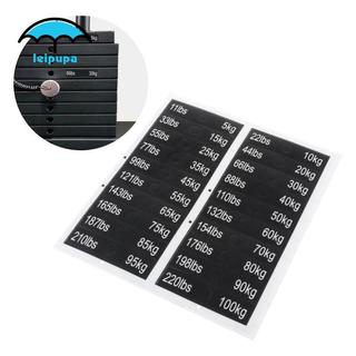 Leipupa Nhãn Dán Trọng Lượng từ 5kg đến 100kg - Phụ Kiện Perfect cho Tập Gym và Nâng Tạ