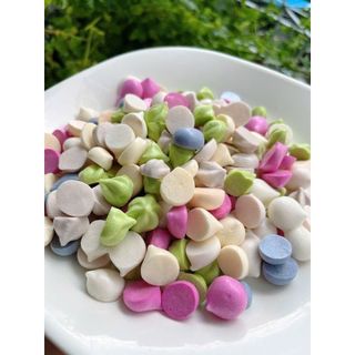 Bánh ăn dặm sc mix vị trái cây rau củ ( dạng viên) - hộp 500 ml ( nặng khoảng 90-95g cả vỏ hộp, mình bánh khoảng 40g)