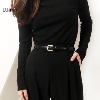 LUImo Dây Da Cho Nữ Khóa Kim Loại Dây Thắt Lưng Nhân Quả Đơn Giản Thắt Lưng Nữ Quần Jean Quần Trang Trí Dây Thắt Lưng Quà Tặng SBS