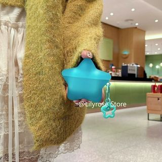 Vỏ Tai Nghe Trong Suốt Cho AirPods Pro3 [2025] AirPods Pro2 Pro 4 3 2 1 Apple Wireless Bluetooth Bảo Vệ Tai Nghe Màu Vàng Mềm Silicon Sao Chống Rơi