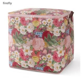[Firefly] Túi đựng quần áo in hoa Dây kéo đôi Túi di chuyển chống ẩm chống thấm nước Túi đựng vải không dệt cho quần áo [VN]