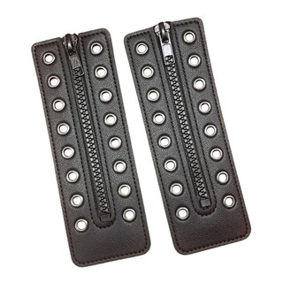 CLII Giày Ren Dây Kéo Chèn Da PU Chống Thấm Nước Có Dây Kéo Dây Giày Chèn 8 Lỗ Cho Giày Boot Accessori