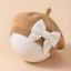 Mũ nồi cho bé mới biết đi có nơ Mũ beanie dệt kim Mũ họa sĩ dễ thương cho mùa đông thu
