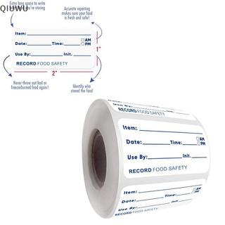 QIUWU 500 Cái / cuộn Miếng Dán Nhà Bếp Tủ Lạnh Tủ Đông Bảo Quản Thực Phẩm Ngày Nội Dung Nhãn.