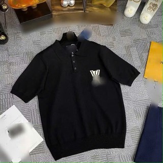 Áo Polo Thêu Logo Lệ Vy (Chuẩn Chữ) Double - Six Áo Phông Len Dày Dặn Co Giãn .