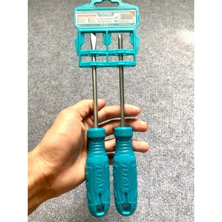 Bộ tuốc nơ vít dẹp và bake 2 chi tiết TOTAL THTDC250201
