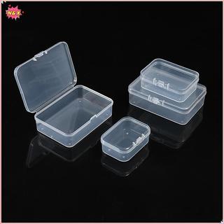 N & X 10 Chiếc Hình Chữ Nhật Trong Suốt Hộp Nhựa Trang Sức Thẻ Văn Phòng Phẩm Hộp Bảo Quản Hàng Nhỏ Hộp Bảo Quản.