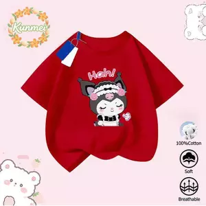 màu họa tiết size 90cm bé gái cotton Áo thun