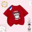 màu họa tiết size 90cm bé gái cotton Áo thun