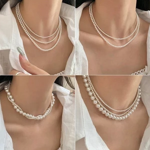 Dây chuyền vòng cổ ngọc trai nhân tạo mặc áo dài Tết 2026 AAA iLita choker hạt trai phụ kiện trang sức tết phối bà ba
