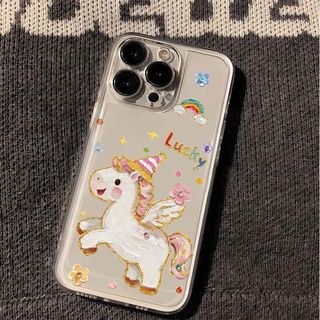 Tranh Sơn Dầu Pony Thích Hợp Cho Apple 17PRO Ốp Điện Thoại iPhone16PLUS Dễ Thương 15 Chiếc 14 Vỏ Mềm 13 / X2026.1.18