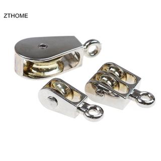 ZTHOME 36 / 52 / 75mm Kim loại sheave hợp kim kẽm ròng rọc mini ròng rọc đơn / đôi cho diy HOT