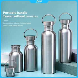 [DCP] Bình nước xe đạp bằng thép không gỉ 350/500/600/750/1000ml Bình nước thể dục thể thao đơn Vách chống rò rỉ [VN]