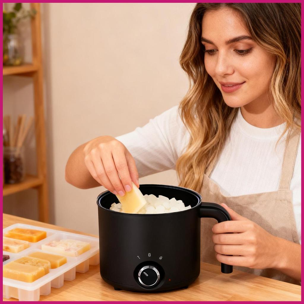 Nến Sáp Melter 1.5L Điện Chịu Nhiệt Bình Làm Nến Nồi Nóng Chảy Bình Cho Xà Phòng Kẹo shopidaevn