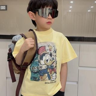 [DOU DOU KID] AP69 Áo Phông Trẻ Em Hữu Cơ Mềm Mịn 14-48kg