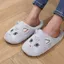 Dép Cotton Nữ TOPTOOLCX, Dép Cặp Đôi Chống Trơn Trượt In Họa Tiết Mèo, Vải Mềm Chất Lượng Cao Thoải Mái Họa Tiết Lông Tơ Dép Gia Đình Cho Nữ Và Nam