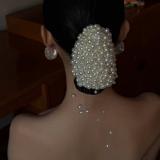 Mũ ngọc trai cô dâu mới, thanh lịch và cao cấp, phù hợp làm phụ kiện cho lễ cưới và studio chụp ảnh