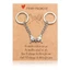 Stay Lovely 1 Cặp Móc Khóa Sáng Tạo Thẻ Lời Hứa Bao Gồm Bất Ngờ Sang Trọng