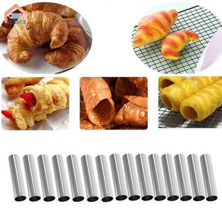 Kem Sừng Khuôn Bộ Thép Không Gỉ Ống Cannoli Dạng Vỏ Máy Nướng Cho Dụng Cụ Nhà Bếp Và Trang Trí Bánh