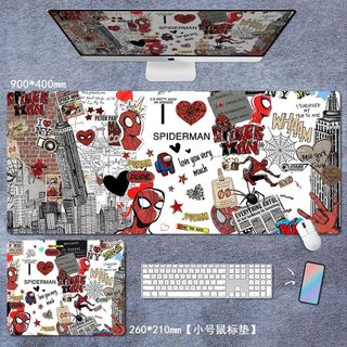Người Nhện Song Rỗng Miếng Lót Chuột Mát Anime Lớn Dày Sinh Viên Trò Chơi Bàn Phím Miếng Lót Bàn Làm Việc 26.1.28