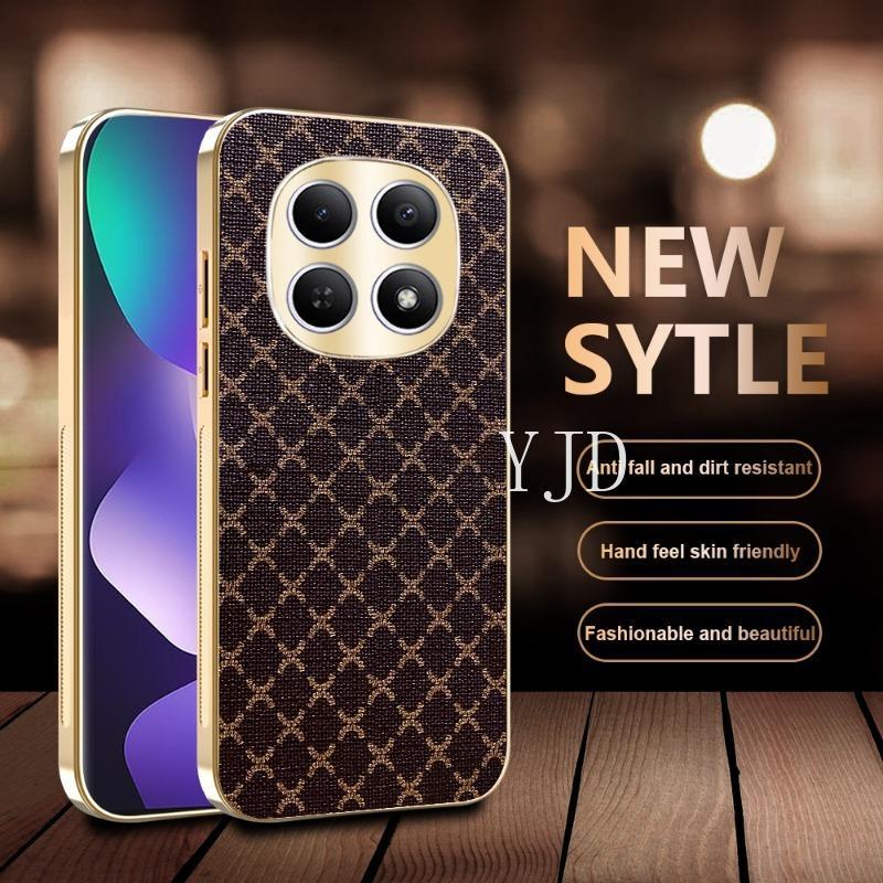 Ốp Lưng Cho Redmi Note 15 Pro Note15Pro + Phong Cách Mới Thời Trang Sang Trọng Da Mạ Điện Khung TPU Chống Rơi Điện Thoại
