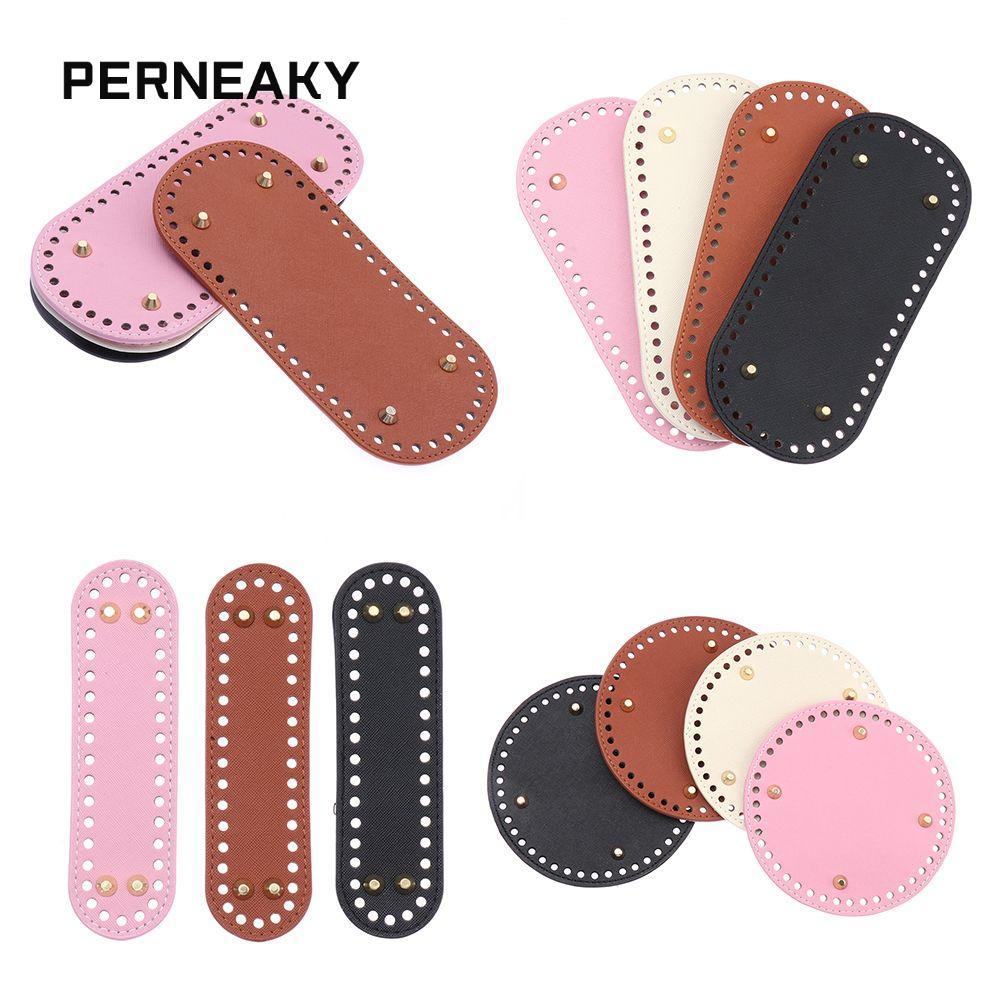 PERNEAKY   Dành cho các bộ phận túi dệt kim với 52 lỗ Túi móc DIY Da PU