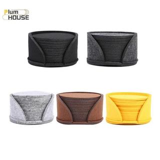 PlumHOUSE 10 Cái / bộ Đế Lót Ly Nỉ Tròn Bảo Vệ Bàn Ăn Đế Lót Ly Chịu Nhiệt Trà Cà Phê Uống Nóng Cốc Placemats VN
