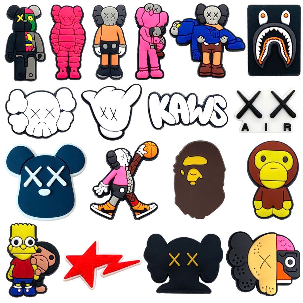 [HÀNG MỚI VỀ]- Set Charm hottrend: Charm Art Toy XX – Charm Gắn Dép Siêu Cá Tính Hot Trend
