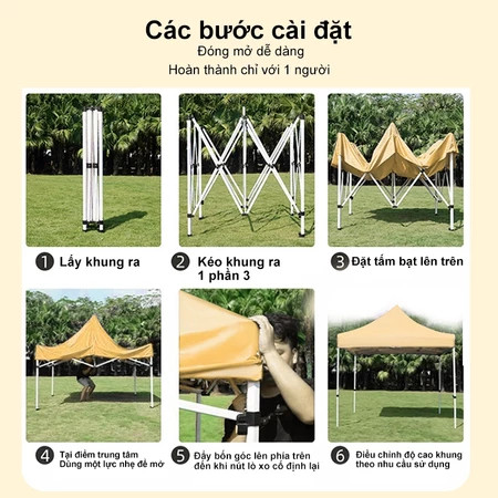 Nhà Bạt Di Động Gấp Gọn ;dùng ngoài chợ, lều di động,Che Nắng Mưa Ngoài Trời