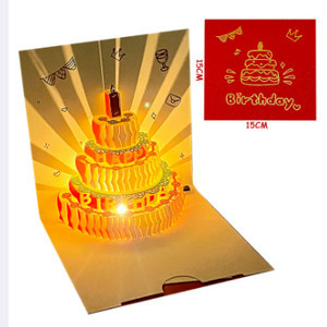 Thiệp sinh nhật 3D với ánh sáng lung linh, âm nhạc dễ thương, lời chúc tùy chỉnh, quà tặng bất ngờ cho người thân yêu