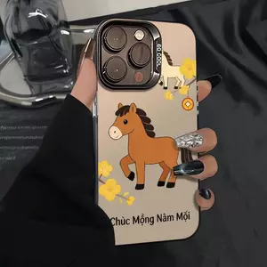 Cưỡi ngựa đón xuân cho trường hợp iPhone 17Pro 1615plus mới 14 mới 131121 lỗ lớn