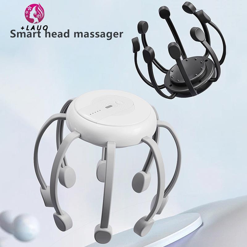 Springevenstar Điện Bạch Tuộc Móng Vuốt Đầu Máy Mát Xa 4 Chế Độ Massage Da Đầu Trị Liệu Đầu Trầy Xước Giảm Mệt Mỏi Cải Thiện Giấc Ngủ Springevenstar