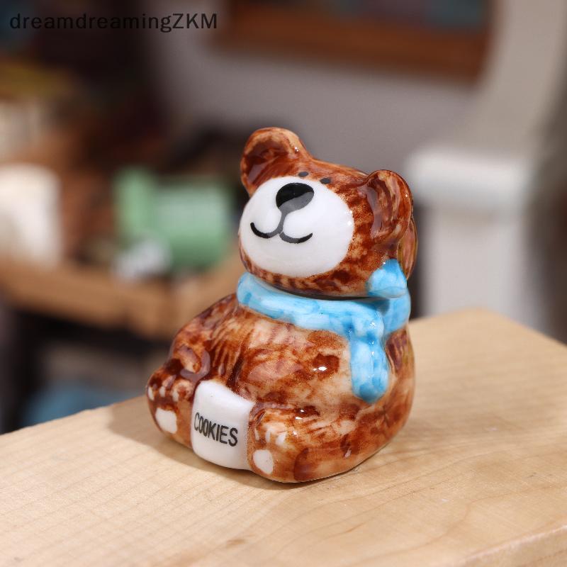 [dreamdreaming] 1 / 3 Bộ Búp Bê Thu Nhỏ Gấu Sứ Bánh Quy Và Lọ Kẹo Đồ Trang Trí Cho Búp Bê Tự Làm Phụ Kiện Trang Trí Tiệc Nhà Bếp [zkm]