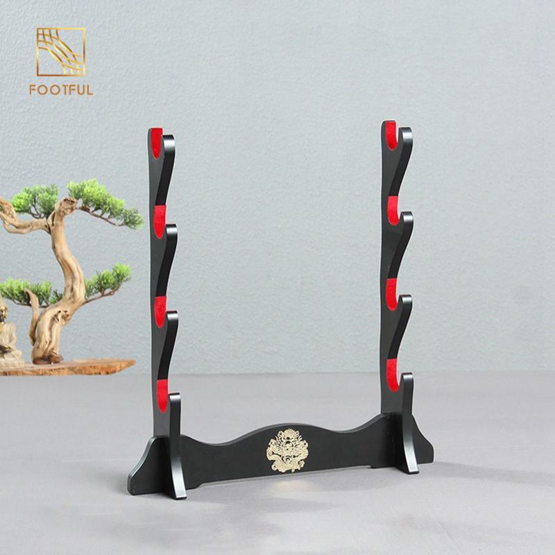 Giá đỡ kiếm Nhật Bản đứng ngang Màn hình trang trí Giá đỡ bền để bàn